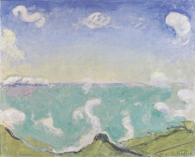 Landscape near Caux with Rising Clouds by Ferdinand Hodler